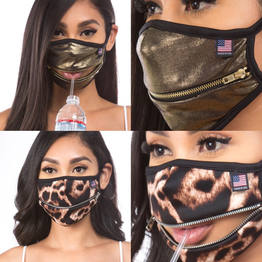 Glitz Zipper Masks